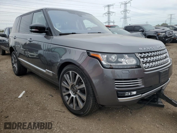 2017 Land Rover Range Rover with VIN SALGV5FE2HA360806, listed as a Copart auction lot 73036034 with 132,382 mi miles and Salvage title. Bid and sale history available at DreamBid. Image 4.