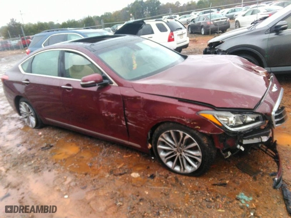2016 Hyundai Genesis 3.8L with VIN KMHGN4JE7GU106946, listed as a IAAI auction lot 40809364 with 91,788 mi miles. Bid and sale history available at carsss.com. Image 1.