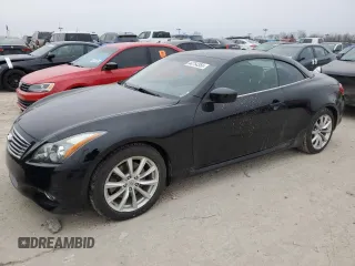 2012 Infiniti G37 Convertible with VIN JN1CV6FEXCM203031, listed as a Copart auction lot 44754355 with 125,532 mi miles and Non Repairable. Bid and sale history available at carsss.com. Image 1.