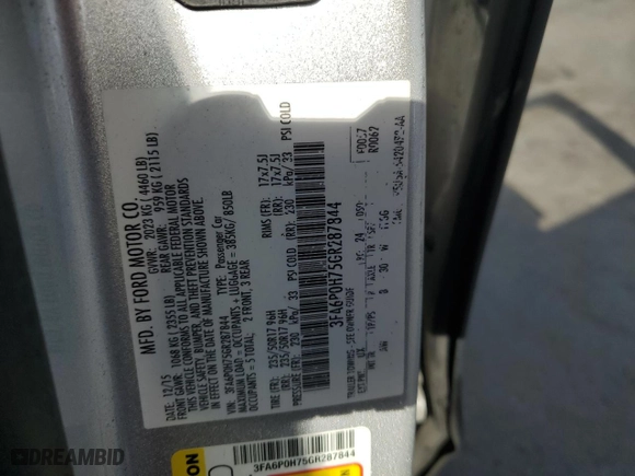 2016 Ford Fusion SE with VIN 3FA6P0H75GR287844, listed as a Copart auction lot 53947305 with 123,150 mi miles and Clean Title. Bid and sale history available at carsss.com. Image 12.