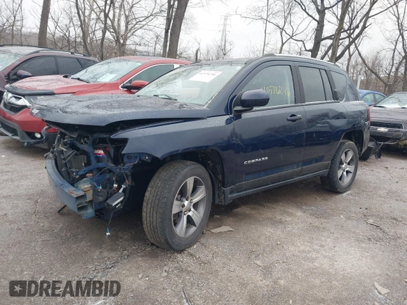 2017 Jeep Compass High Altitude with VIN 1C4NJDEBXHD139545, listed as a IAAI auction lot 41576246 with 89,969 mi miles and . Bid and sale history available at carsss.com. Image 18.