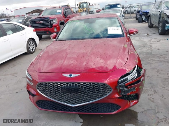 2023 Genesis G70 2.0T with VIN KMTG34TAXPU125013, listed as a IAAI auction lot 41286145 with 38,108 mi miles. Bid and sale history available at carsss.com. Image 12.