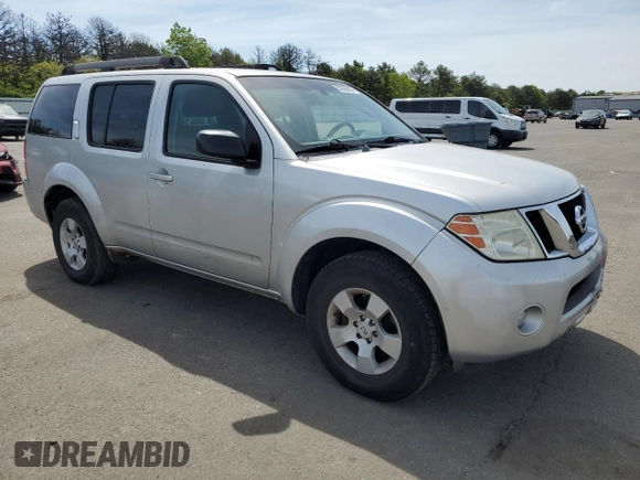 2008 Nissan Pathfinder S with VIN 5N1AR18B68C608830, listed as a Copart auction lot 58336835 with 152,784 mi miles and Clean title. Bid and sale history available at DreamBid. Image 4.