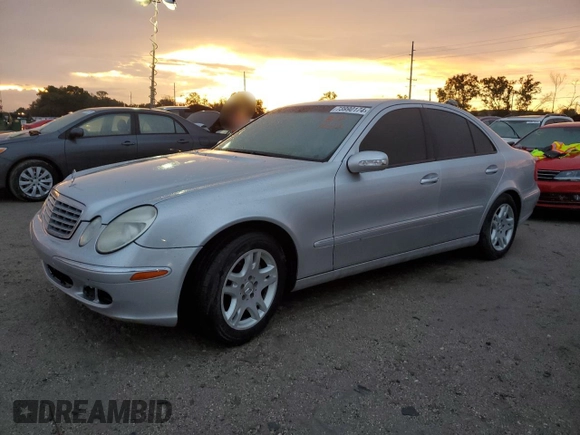 2003 Mercedes-Benz E-Class 3.2L with VIN WDBUF65J33A141727, listed as a Copart auction lot 73990174 with 0 mi miles and Salvage Title. Bid and sale history available at carsss.com. Image 1.