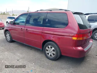 2003 Honda Odyssey EX with VIN 5FNRL18643B086576, listed as a IAAI auction lot 41991328 with 130,025 mi miles and . Bid and sale history available at carsss.com. Image 3.