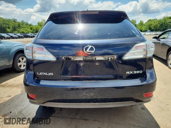 2010 Lexus RX 350 with VIN 2T2BK1BAXAC062846, listed as a Copart auction lot 66280565 with Not provided miles and Clean title. Bid and sale history available at DreamBid. Image 6.