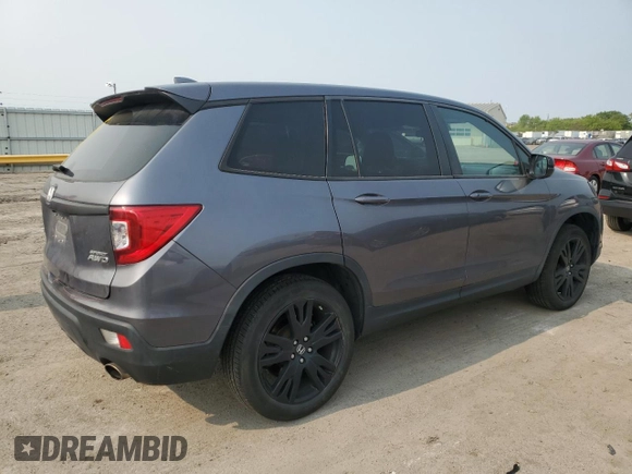 2020 Honda Passport Sport with VIN 5FNYF8H29LB014989, listed as a Copart auction lot 58709715 with 55,230 mi miles and Salvage title. Bid and sale history available at DreamBid. Image 3.