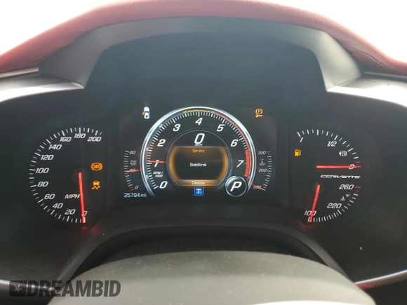 2019 Chevrolet Corvette 2LT with VIN 1G1YD2D72K5118947, listed as a Copart auction lot 44967014 with 25,794 mi miles. Bid and sale history available at carsss.com. Image 9.