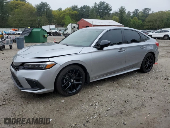 2024 Honda Civic Sport with VIN 2HGFE2F50RH500809, listed as a Copart auction lot 55809535 with 1,258 mi miles and Salvage Title. Bid and sale history available at DreamBid. Image 1.