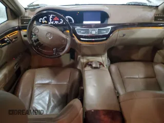2007 Mercedes-Benz S 550 with VIN WDDNG71X97A072427, listed as a Copart auction lot 57881165 with 120,210 mi miles and Salvage title. Bid and sale history available at DreamBid. Image 8.
