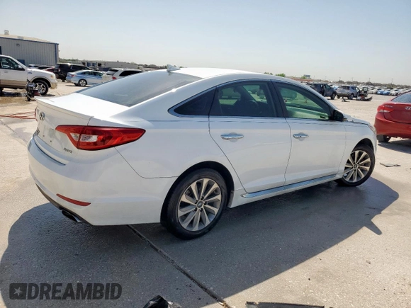 2016 Hyundai Sonata Sport with VIN 5NPE34AF2GH304273, listed as a Copart auction lot 52650515 with Not Provided miles and Salvage Title. Bid and sale history available at DreamBid. Image 3.