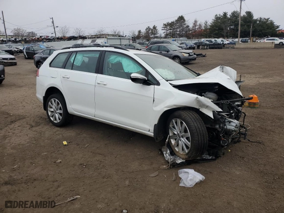 2015 Volkswagen Golf SportWagen TDI SE with VIN 3VWFA7AU7FM505344, listed as a Copart auction lot 87461364 with 0 mi miles and Non Repairable. Bid and sale history available at carsss.com. Image 4.