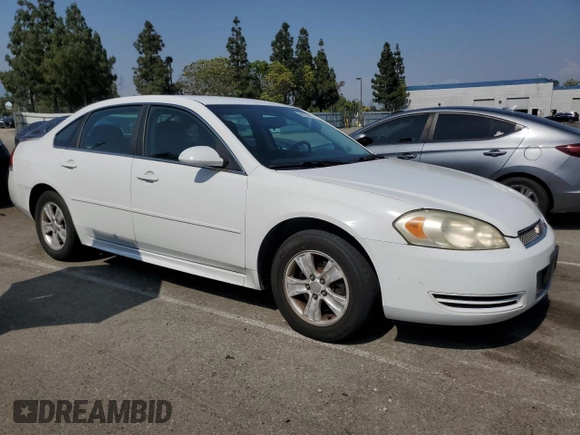 2012 Chevrolet Impala LS Fleet with VIN 2G1WF5E34C1126565, listed as a Copart auction lot 60233495 with 154,528 mi miles and Salvage title. Bid and sale history available at DreamBid. Image 4.