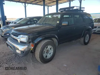 2001 Toyota 4Runner SR5 z VIN JT3GN86R110182088, wystawiony jako Copart lot #57302045 z przebiegiem 267 880 mil mil oraz Szkoda całkowita • Salvage title. Historia ofert i sprzedaży dostępna na DreamBid. Obrazek 1.