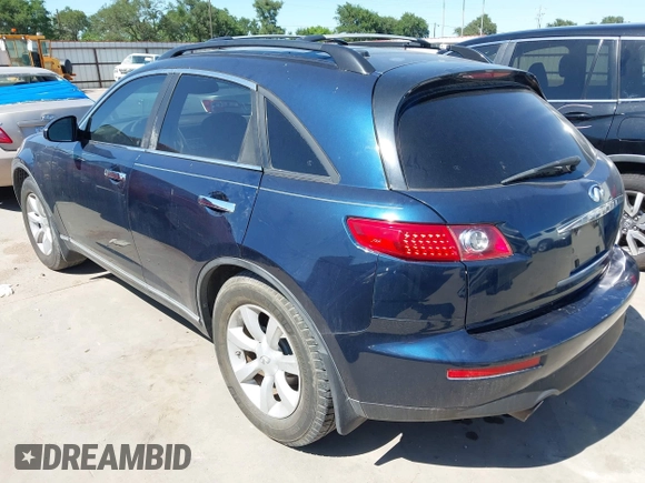 2005 Infiniti FX with VIN JNRAS08U35X101960, listed as a IAAI auction lot 42087971 with 158,766 mi miles and . Bid and sale history available at DreamBid. Image 3.