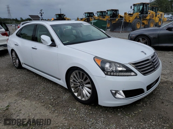 2014 Hyundai Equus Ultimate z VIN KMHGH4JH1EU084957, wystawiony jako Copart lot #73752994 z przebiegiem Nie podano mil oraz Nie do naprawy • Non repairable. Historia ofert i sprzedaży dostępna na DreamBid. Obrazek 4.