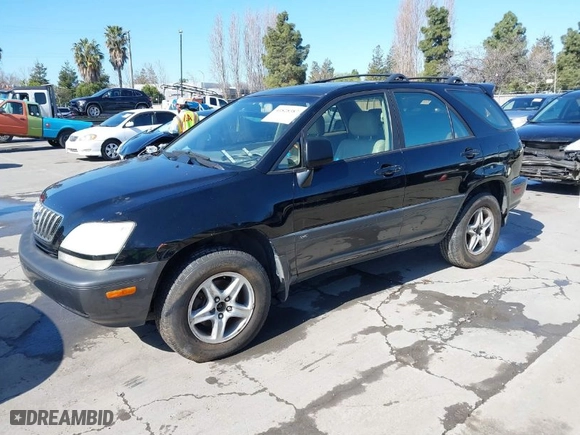 2002 Lexus RX 300 with VIN JTJHF10UX20283663, listed as a IAAI auction lot 41828387 with 169,613 mi miles. Bid and sale history available at carsss.com. Image 2.