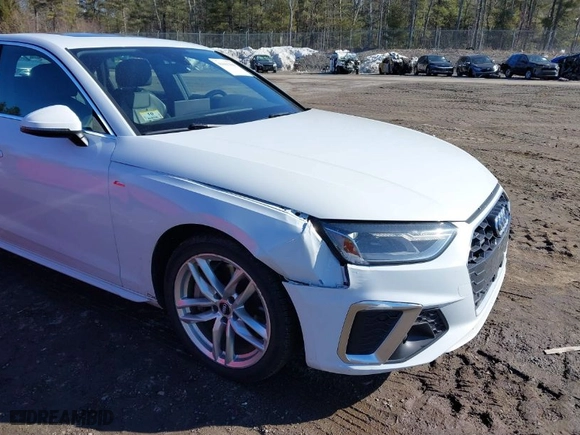 2020 Audi A4 Sedan Premium with VIN WAUDNAF40LN012155, listed as a IAAI auction lot 41665494 with NaN miles. Bid and sale history available at carsss.com. Image 6.