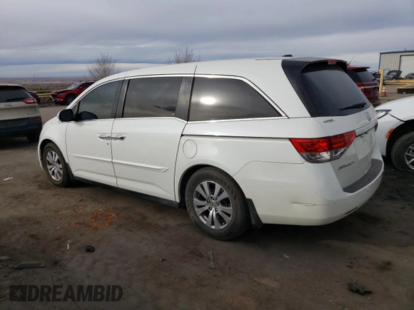 2014 Honda Odyssey EX-L with VIN 5FNRL5H65EB133365, listed as a Copart auction lot 86733834 with 116,391 mi miles and Salvage Title. Bid and sale history available at carsss.com. Image 2.