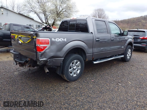 2014 Ford F-150 XL with VIN 1FTFW1ET8EFB75196, listed as a IAAI auction lot 41945260 with 319,194 mi miles. Bid and sale history available at carsss.com. Image 4.