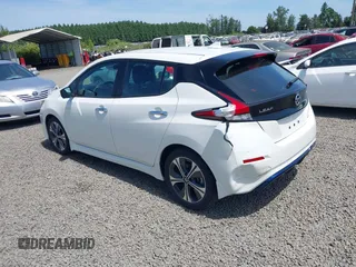 2021 Nissan LEAF SV with VIN 1N4AZ1CV0MC556505, listed as a IAAI auction lot 42438895 with 20,249 mi miles and . Bid and sale history available at DreamBid. Image 3.