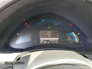 2015 Nissan LEAF SV with VIN 1N4AZ0CP2FC324146, listed as a Copart auction lot 54988835 with 56,441 mi miles and Clean Title. Bid and sale history available at carsss.com. Image 9.