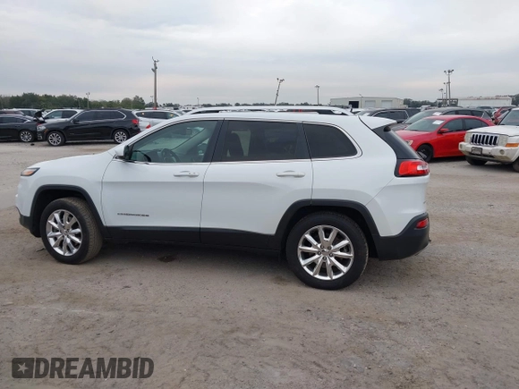 2016 Jeep Cherokee Limited with VIN 1C4PJMDB6GW170207, listed as a IAAI auction lot 41346028 with 115,525 mi miles and . Bid and sale history available at DreamBid. Image 14.