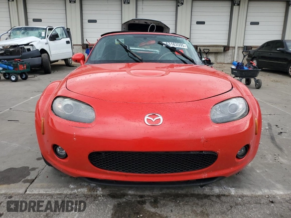 2006 Mazda MX-5 Miata Grand Touring with VIN JM1NC25F260102320, listed as a Copart auction lot 63183595 with 205,383 mi miles and Salvage title. Bid and sale history available at DreamBid. Image 5.