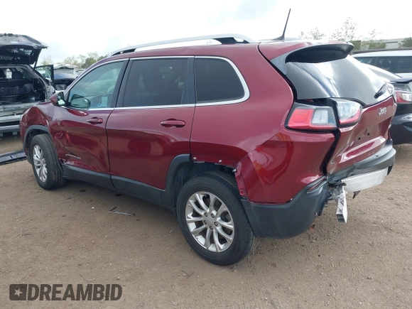 2019 Jeep Cherokee Latitude with VIN 1C4PJLCX5KD347695, listed as a IAAI auction lot 41910370 with 86,713 mi miles and . Bid and sale history available at carsss.com. Image 3.