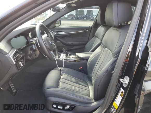 2023 BMW 5 Series M550i xDrive with VIN WBA13BK0XPCM98878, listed as a Copart auction lot 45580685 with 10,866 mi miles and Salvage title. Bid and sale history available at DreamBid. Image 7.
