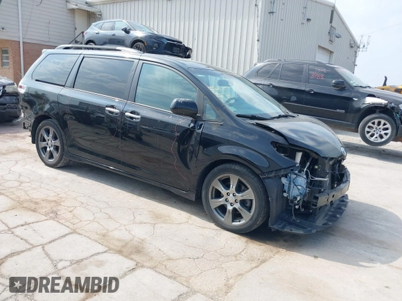 2017 Toyota Sienna SE with VIN 5TDXZ3DC4HS840494, listed as a IAAI auction lot 42418699 with 90,197 mi miles and . Bid and sale history available at DreamBid. Image 1.