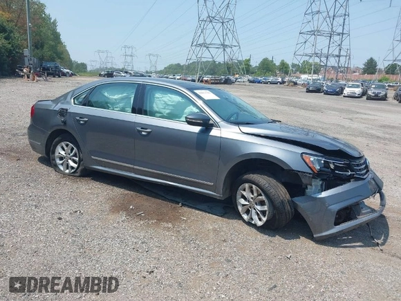 2016 Volkswagen Passat 1.8T S with VIN 1VWAT7A31GC053602, listed as a IAAI auction lot 39851781 with 1 mi miles. Bid and sale history available at carsss.com. Image 1.