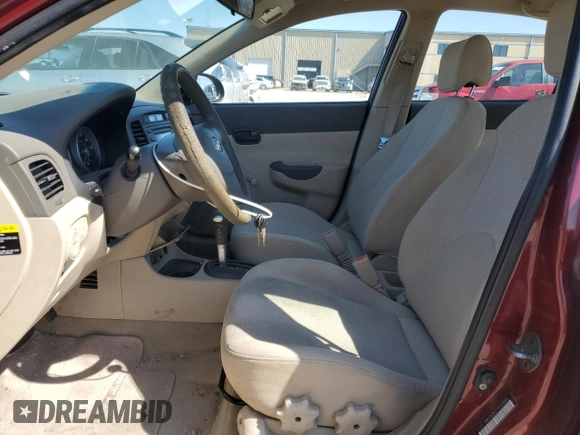 2007 Hyundai Accent GLS with VIN KMHCN46C77U123350, listed as a Copart auction lot 46856845 with 150,833 mi miles and Clean Title. Bid and sale history available at carsss.com. Image 7.