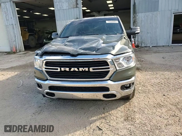 2021 Ram 1500 Big Horn with VIN 1C6SRFBT3MN696054, listed as a Copart auction lot 73539964 with 53,278 mi miles and Non Repairable. Bid and sale history available at carsss.com. Image 13.
