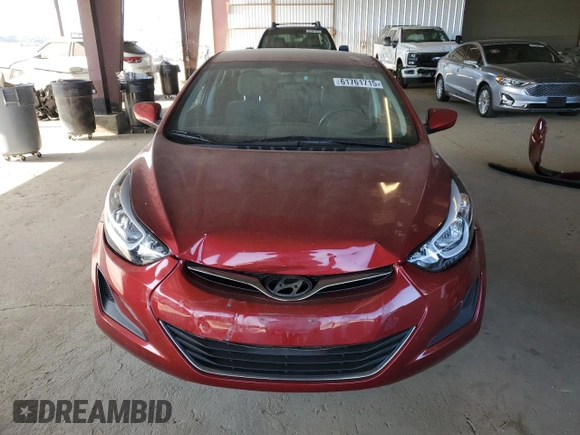 2014 Hyundai Elantra SE with VIN 5NPDH4AE7EH502722, listed as a Copart auction lot 61761715 with 74,791 mi miles and Salvage title. Bid and sale history available at DreamBid. Image 5.