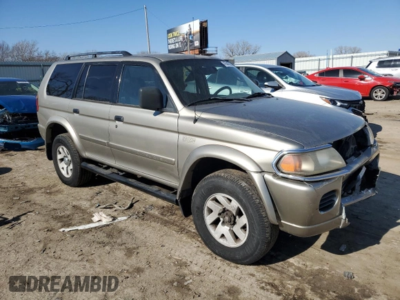 2002 Mitsubishi Montero XLS z VIN JA4MT31R22J009216, wystawiony jako Copart lot #42943735 z przebiegiem 190 168 mil mil oraz Szkoda całkowita • Salvage title. Historia ofert i sprzedaży dostępna na DreamBid. Obrazek 4.