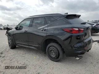 2022 Chevrolet Blazer RS with VIN 3GNKBERS0NS112129, listed as a Copart auction lot 55105345 with 27,600 mi miles and Salvage title. Bid and sale history available at DreamBid. Image 2.