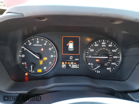 2024 Subaru Impreza with VIN JF1GUABC4R8252869, listed as a Copart auction lot 82864834 with 13,940 mi miles and Salvage Title. Bid and sale history available at carsss.com. Image 9.