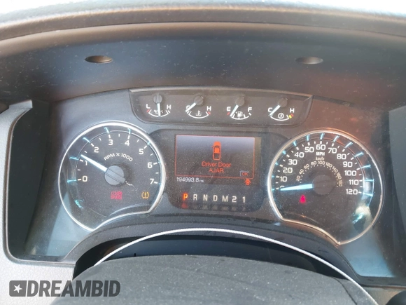 2012 Ford F-150 XL with VIN 1FTFX1ET8CFD06797, listed as a IAAI auction lot 41434957 with 194,993 mi miles. Bid and sale history available at carsss.com. Image 7.