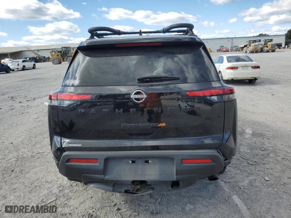 2023 Nissan Pathfinder Rock Creek with VIN 5N1DR3BD4PC239564, listed as a Copart auction lot 76536104 with 37,451 mi miles and Salvage Title. Bid and sale history available at carsss.com. Image 6.