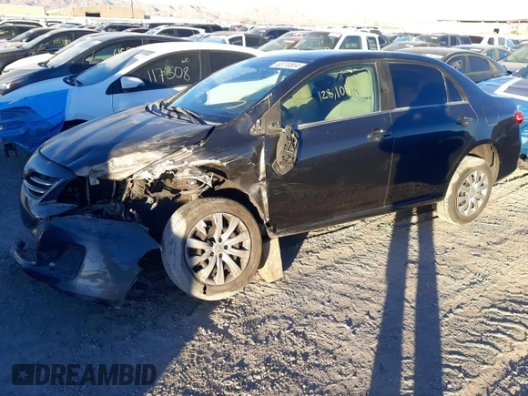 2013 Toyota Corolla L with VIN 5YFBU4EE0DP078329, listed as a Copart auction lot 83710804 with 128,104 mi miles and Salvage Title. Bid and sale history available at carsss.com. Image 1.