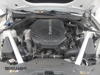 2019 Genesis G70 Dynamic with VIN KMTG34LE3KU014251, listed as a Copart auction lot 87297734 with 97,705 mi miles and Salvage Title. Bid and sale history available at DreamBid. Image 11.