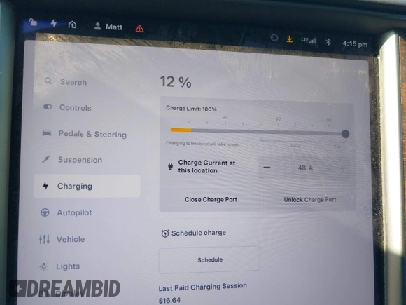 2021 Tesla Model S Long Range Plus with VIN 5YJSA1E28MF426080, listed as a IAAI auction lot 41979326 with 125,328 mi miles and . Bid and sale history available at DreamBid. Image 18.