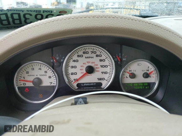 2007 Ford F-150 XL with VIN 1FTPX12VX7NA07463, listed as a Copart auction lot 58837445 with 118,981 mi miles and Salvage title. Bid and sale history available at DreamBid. Image 9.