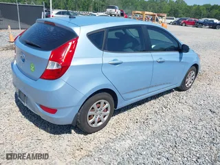 2012 Hyundai Accent GS with VIN KMHCT5AE5CU028123, listed as a IAAI auction lot 42045315 with 116,910 mi miles. Bid and sale history available at carsss.com. Image 4.