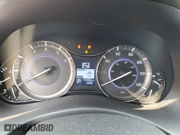 2019 Infiniti QX80 LUXE with VIN JN8AZ2NE8K9237560, listed as a Copart auction lot 64019294 with 73,450 mi miles and Salvage Title. Bid and sale history available at carsss.com. Image 9.