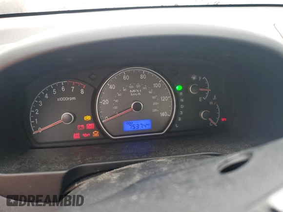 2007 Hyundai Elantra GLS z VIN KMHDU46D77U229572, wystawiony jako Copart lot #56008515 z przebiegiem 75 374 mil mil oraz Szkoda całkowita • Salvage title. Historia ofert i sprzedaży dostępna na DreamBid. Obrazek 9.
