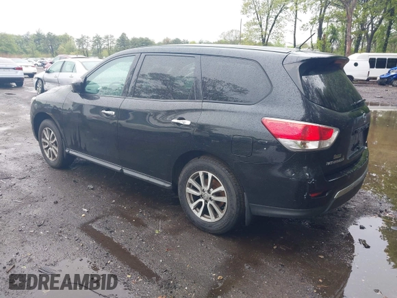 2014 Nissan Pathfinder S z VIN 5N1AR2MM5EC713691, wystawiony jako IAAI lot #42189966 z przebiegiem 142 904 mil mil oraz . Historia ofert i sprzedaży dostępna na DreamBid. Obrazek 3.