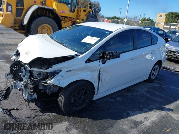 2014 Toyota Prius Four with VIN JTDKN3DU6E0370532, listed as a IAAI auction lot 41786462 with 124,069 mi miles. Bid and sale history available at carsss.com. Image 2.