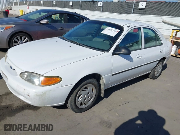 1999 Ford Escort LX with VIN 1FAFP10P7XW216711, listed as a IAAI auction lot 41851068 with 70,499 mi miles. Bid and sale history available at carsss.com. Image 2.